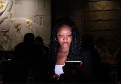 Editorial scene with skincare